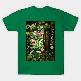 Green Graffiti Tag Sticker NYC T-Shirt